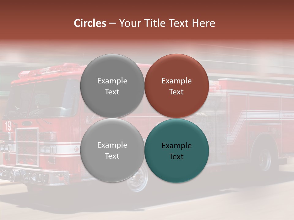 Fire Red Emergency PowerPoint Template