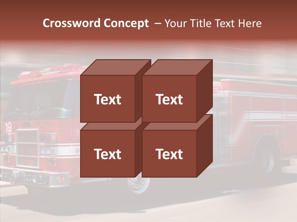 Fire Red Emergency PowerPoint Template