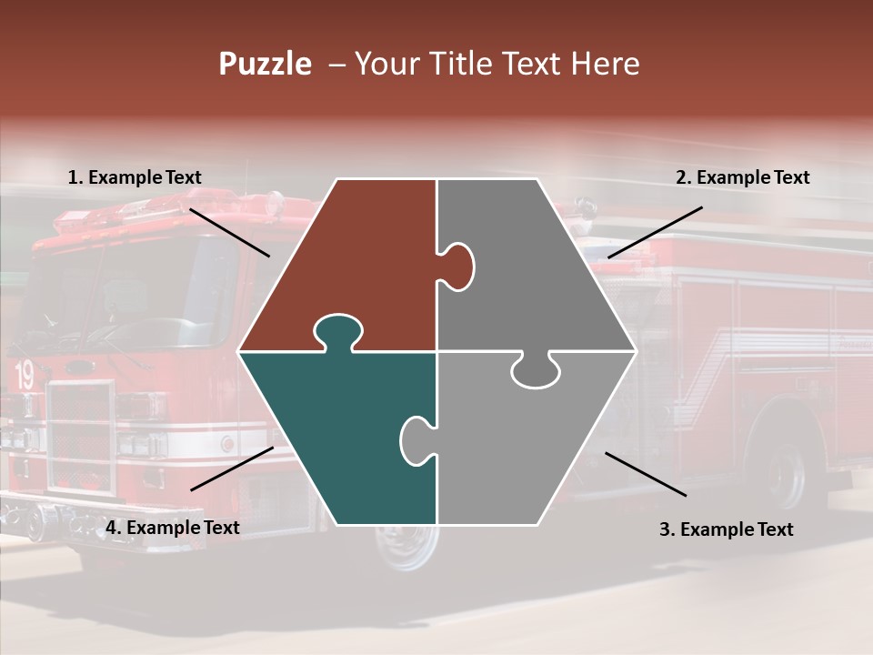 Fire Red Emergency PowerPoint Template