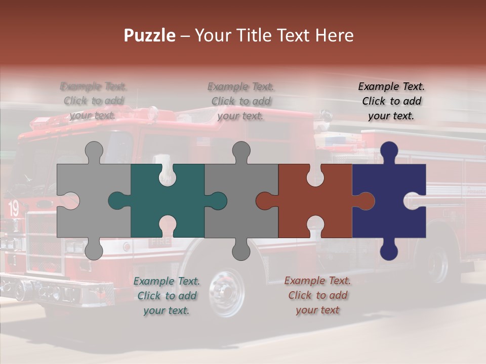 Fire Red Emergency PowerPoint Template