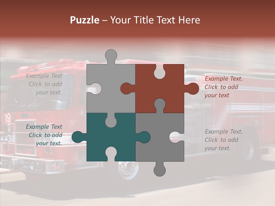 Fire Red Emergency PowerPoint Template