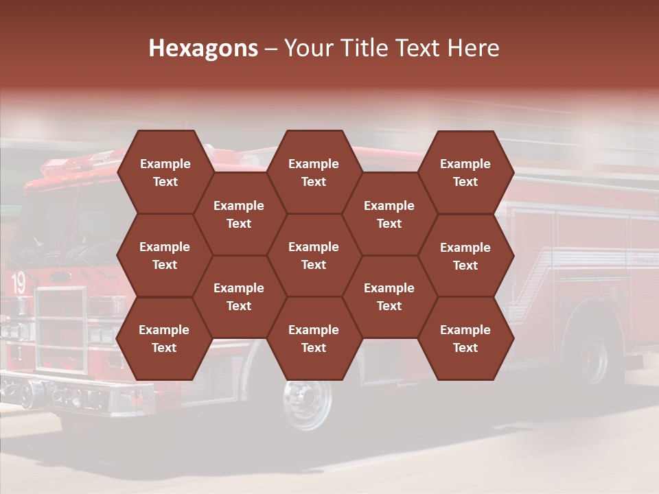 Fire Red Emergency PowerPoint Template