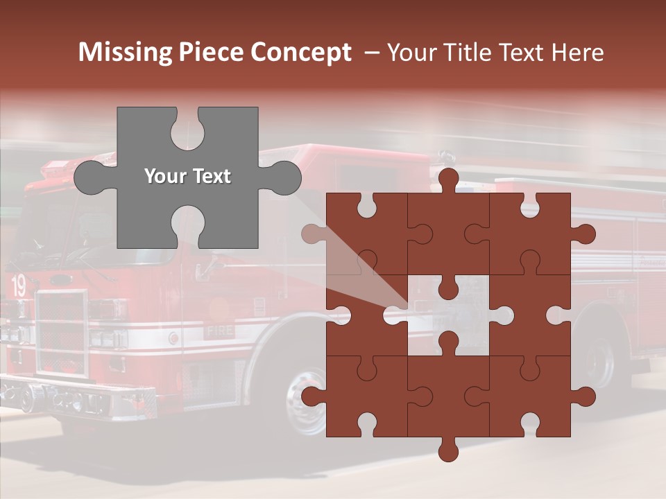 Fire Red Emergency PowerPoint Template