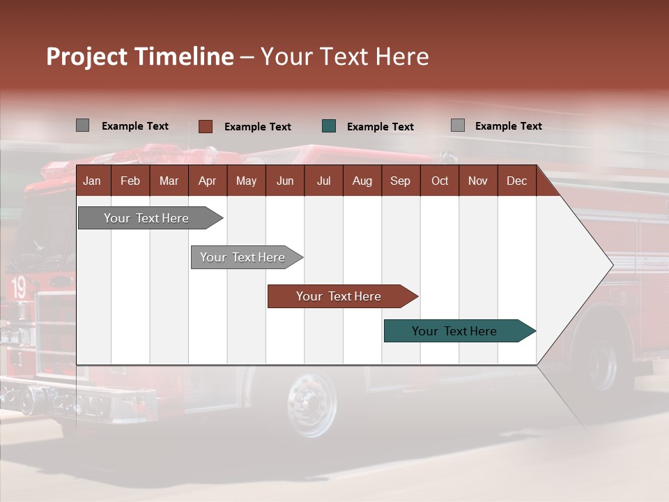 Fire Red Emergency PowerPoint Template