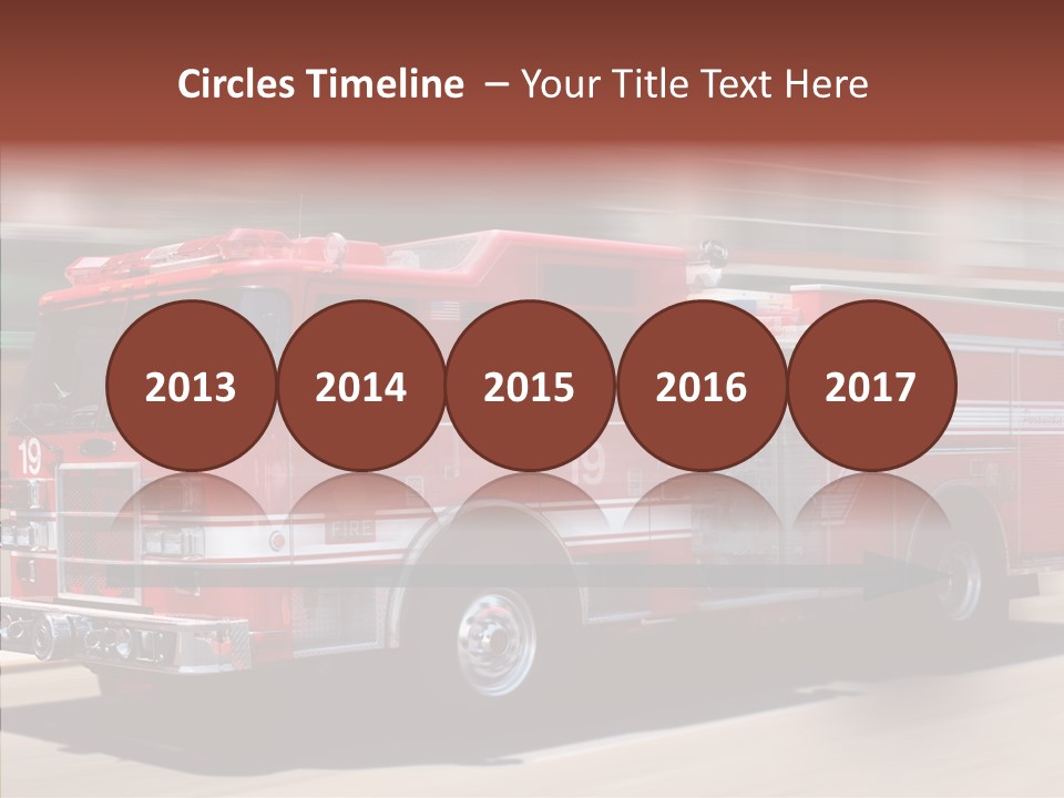 Fire Red Emergency PowerPoint Template