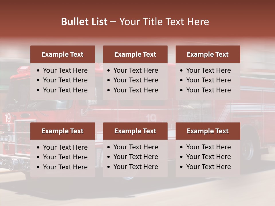 Fire Red Emergency PowerPoint Template