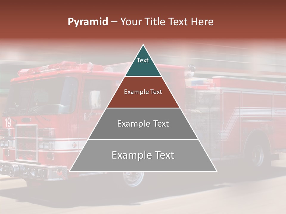 Fire Red Emergency PowerPoint Template