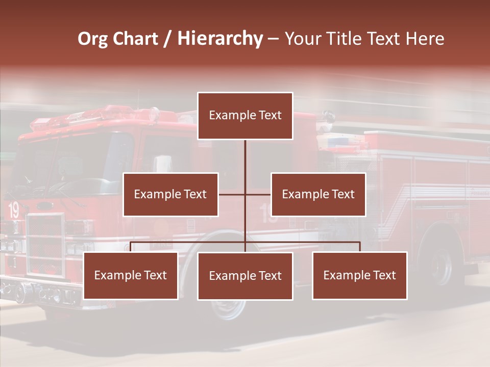Fire Red Emergency PowerPoint Template