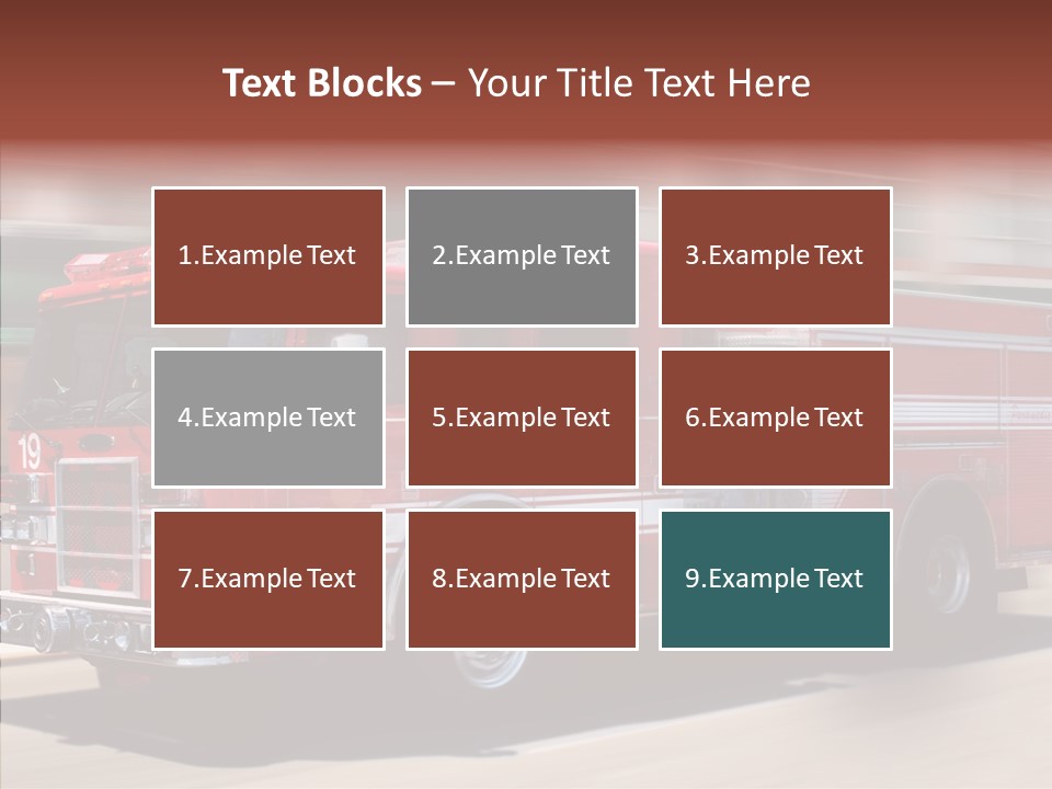 Fire Red Emergency PowerPoint Template