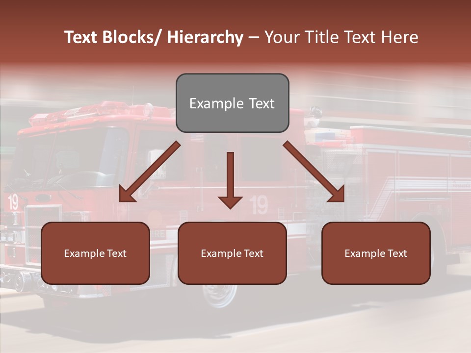 Fire Red Emergency PowerPoint Template