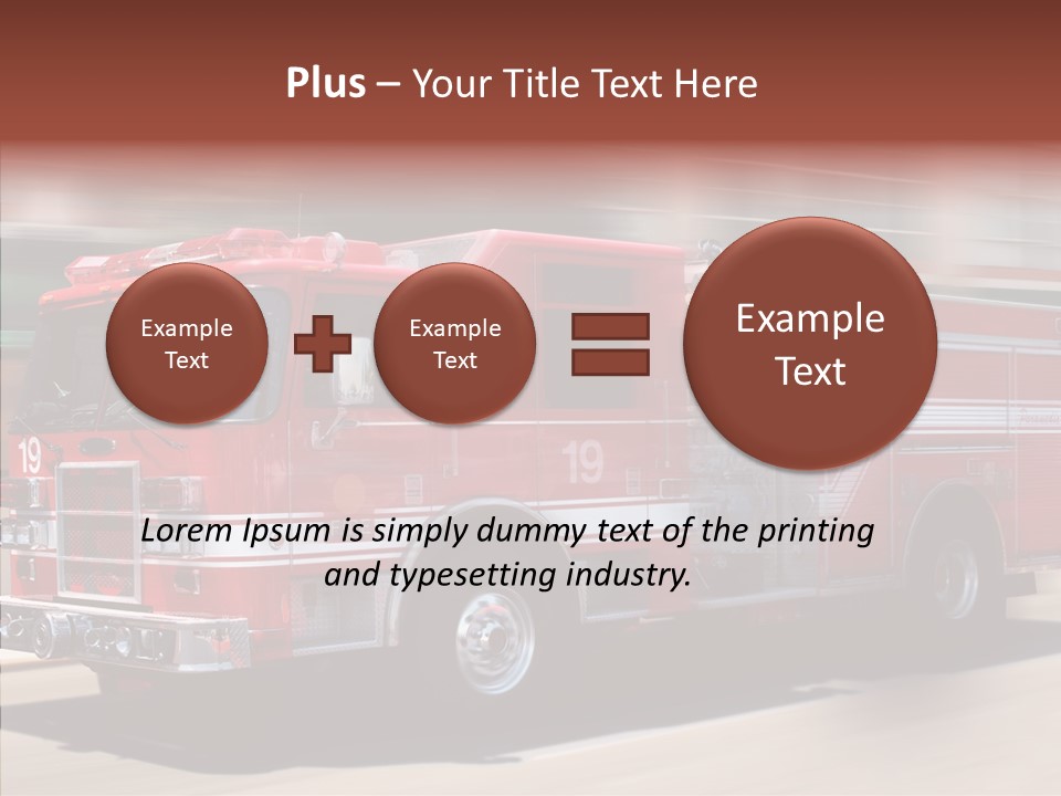 Fire Red Emergency PowerPoint Template