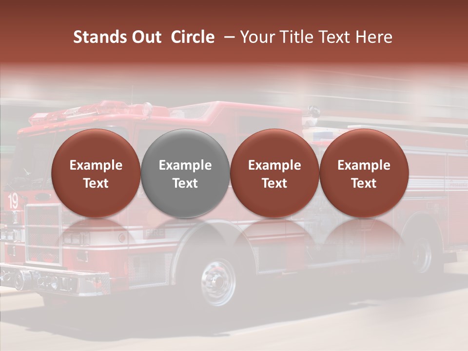 Fire Red Emergency PowerPoint Template