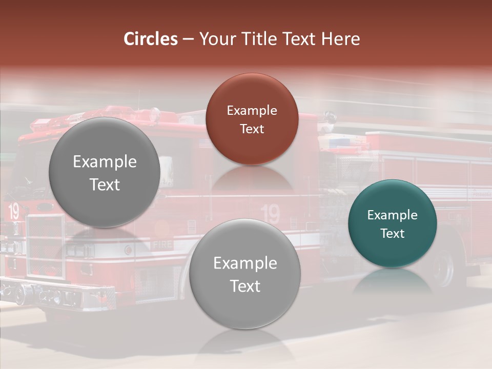 Fire Red Emergency PowerPoint Template