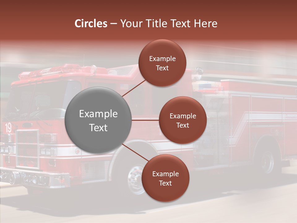 Fire Red Emergency PowerPoint Template