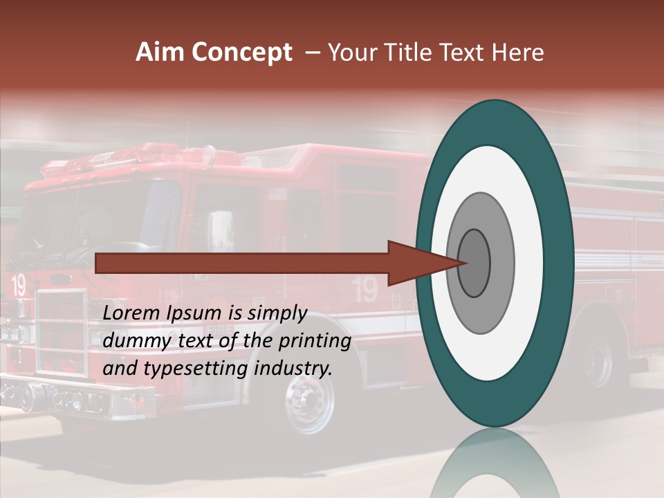 Fire Red Emergency PowerPoint Template