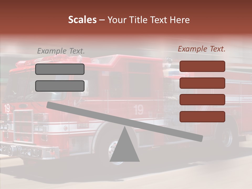 Fire Red Emergency PowerPoint Template