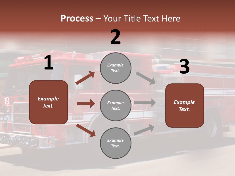 Fire Red Emergency PowerPoint Template