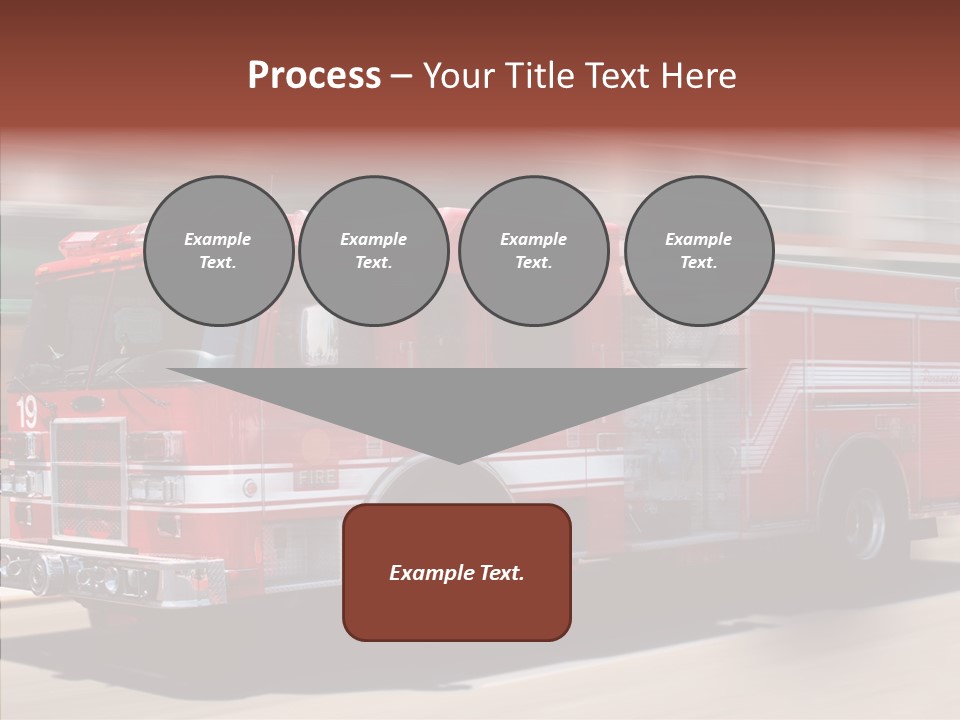 Fire Red Emergency PowerPoint Template