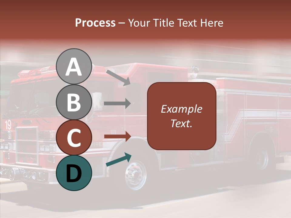 Fire Red Emergency PowerPoint Template