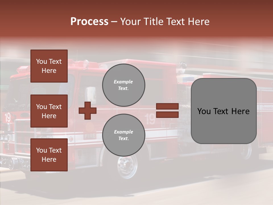 Fire Red Emergency PowerPoint Template
