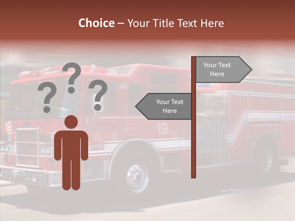 Fire Red Emergency PowerPoint Template