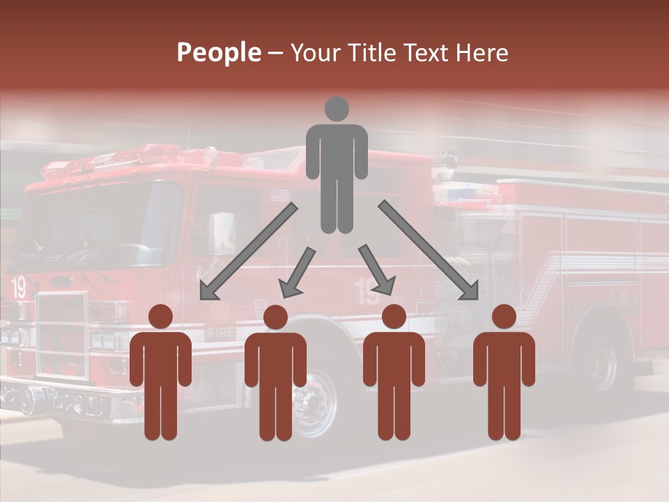 Fire Red Emergency PowerPoint Template