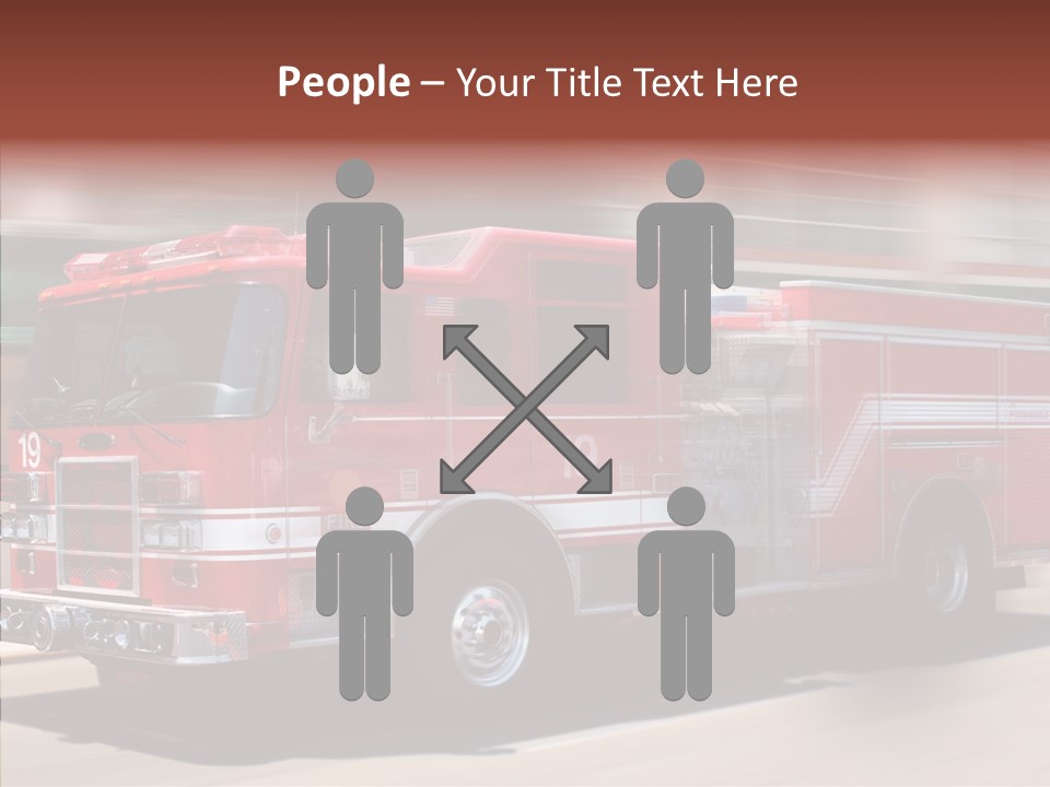 Fire Red Emergency PowerPoint Template