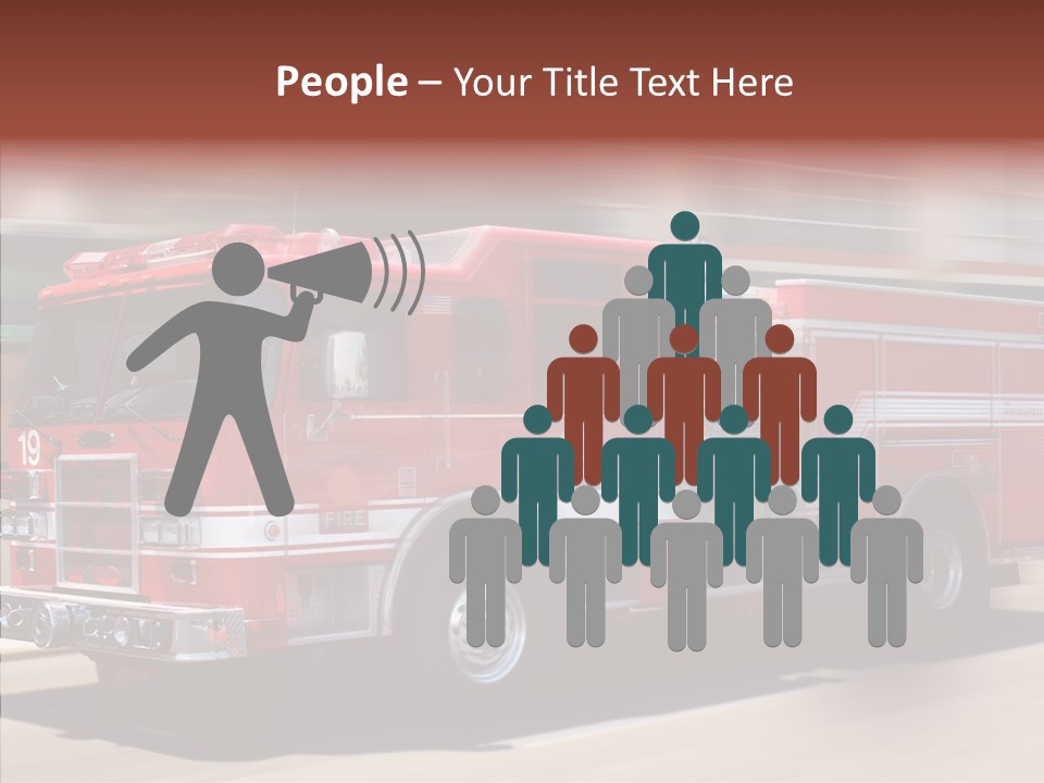 Fire Red Emergency PowerPoint Template