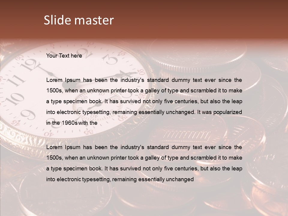 Finance Business Watch PowerPoint Template