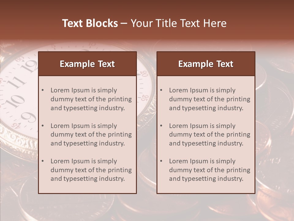 Finance Business Watch PowerPoint Template