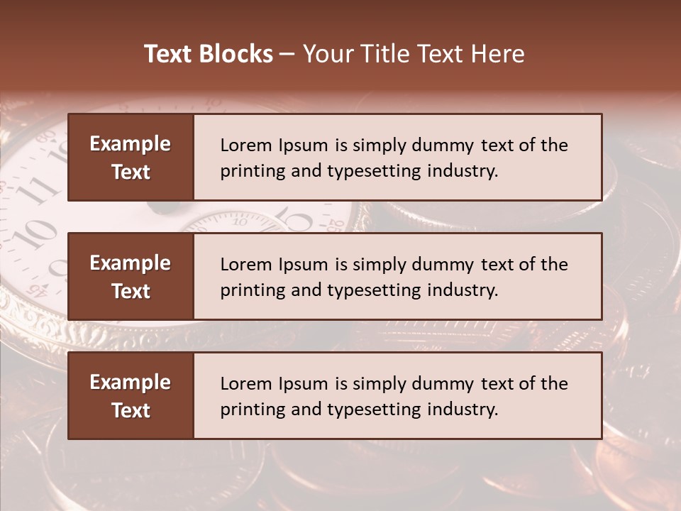 Finance Business Watch PowerPoint Template