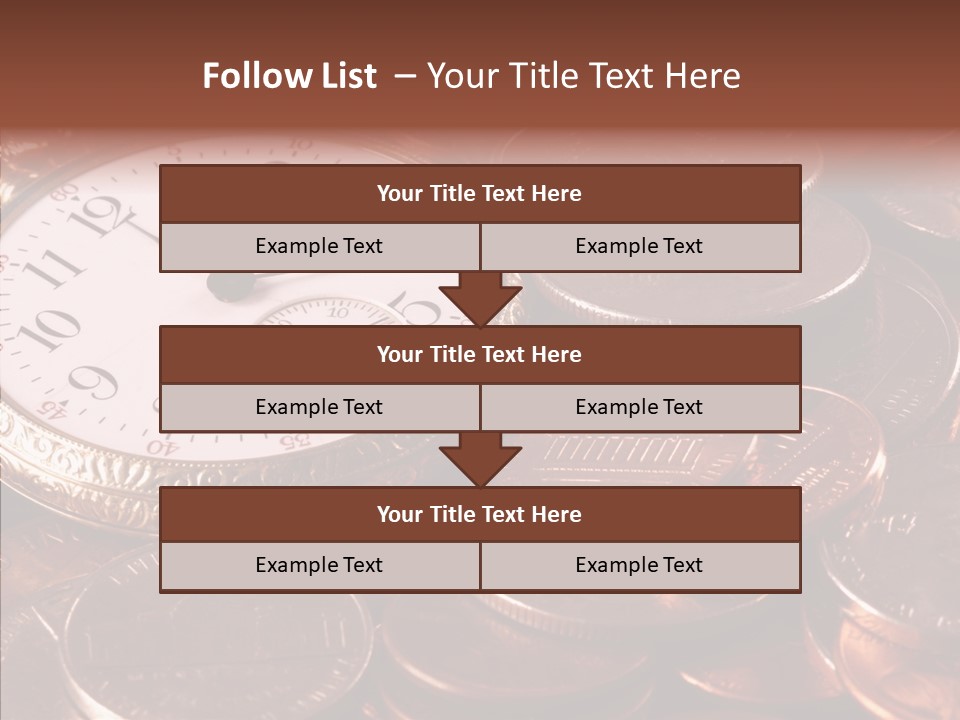 Finance Business Watch PowerPoint Template