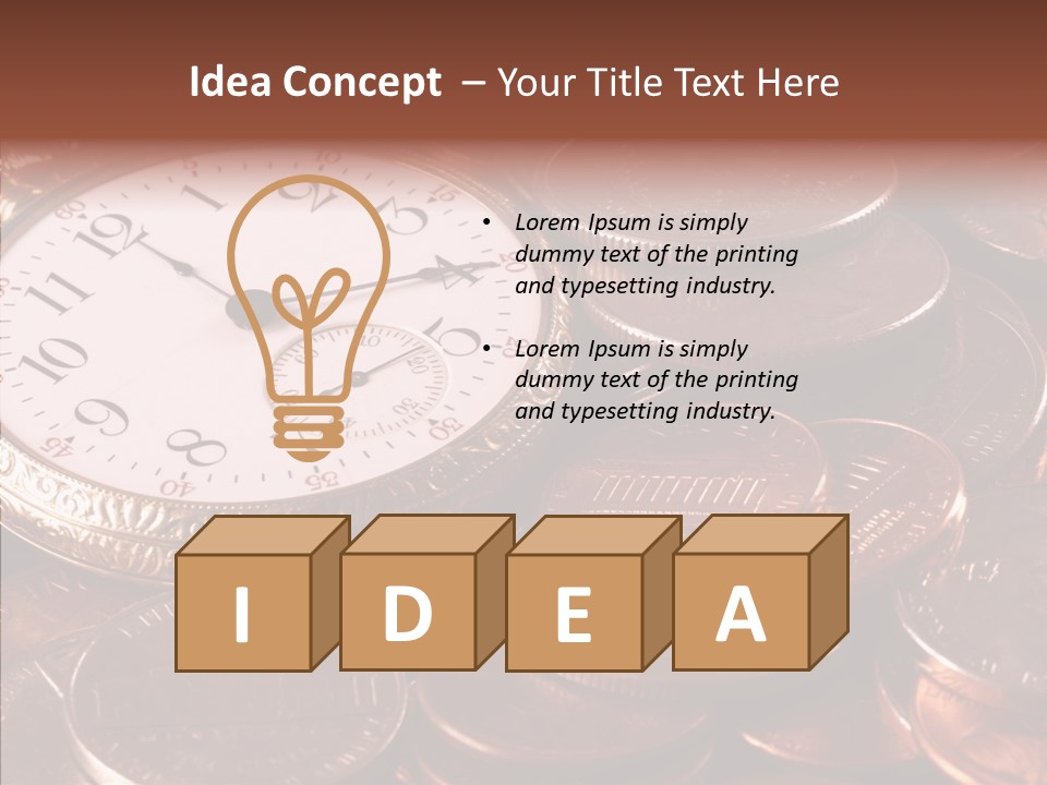 Finance Business Watch PowerPoint Template