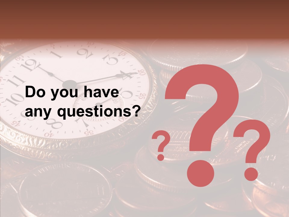 Finance Business Watch PowerPoint Template