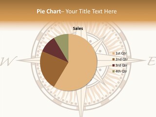 Direction Brown North PowerPoint Template