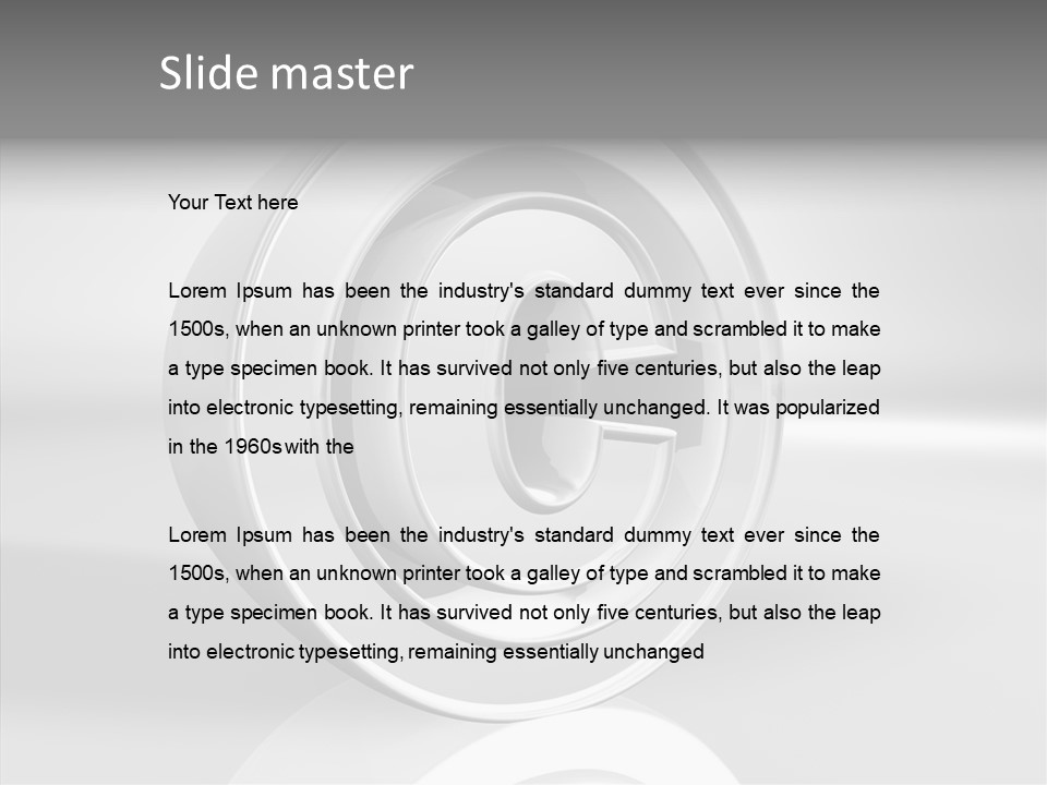 Safe Mark Trademark PowerPoint Template