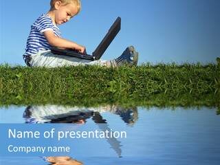 Adorable Wave Son PowerPoint Template