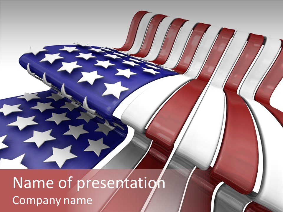 America White American PowerPoint Template