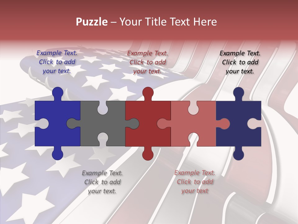 America White American PowerPoint Template