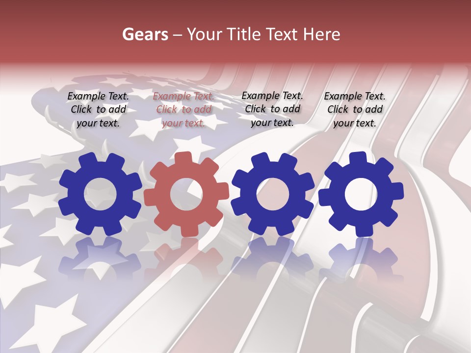 America White American PowerPoint Template