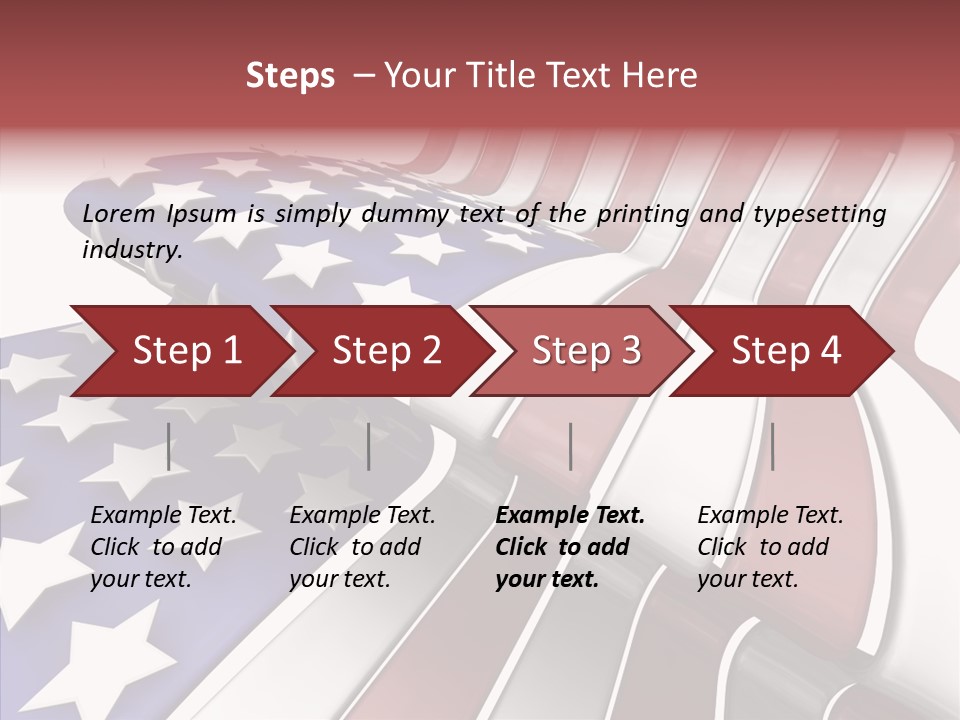 America White American PowerPoint Template