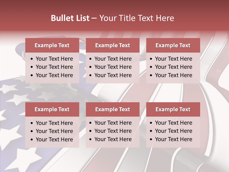 America White American PowerPoint Template