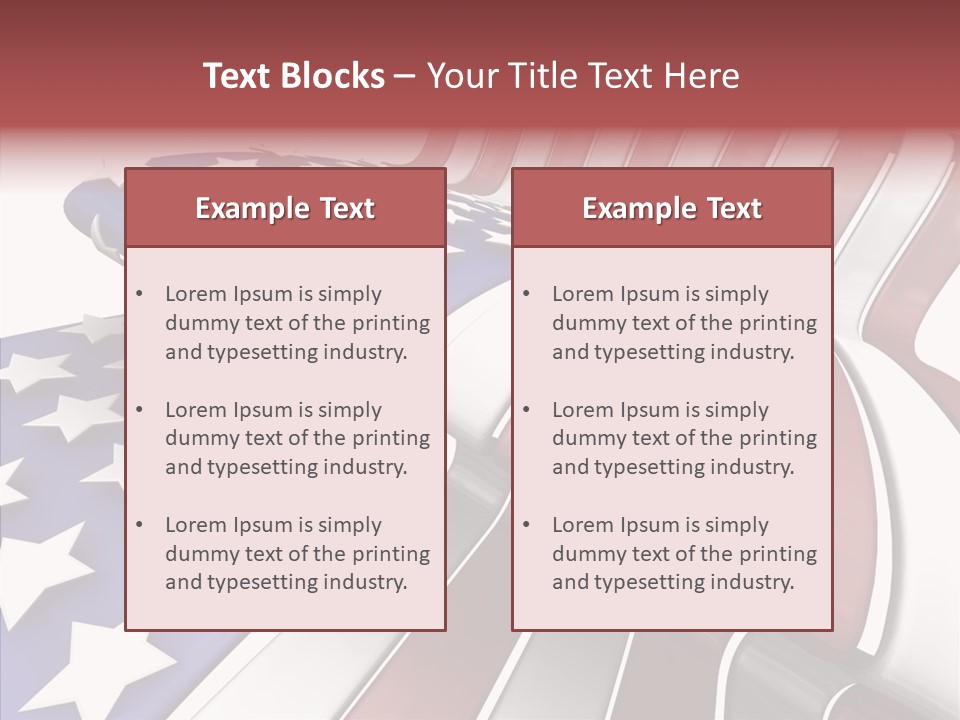 America White American PowerPoint Template