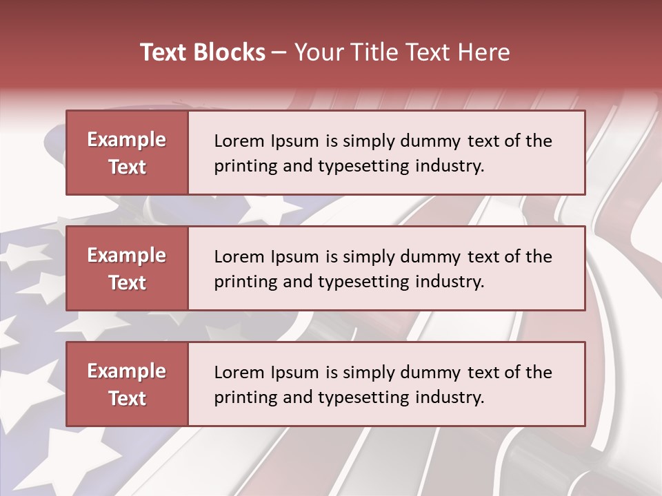 America White American PowerPoint Template