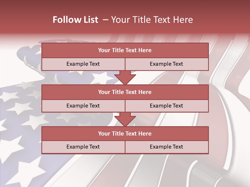 America White American PowerPoint Template