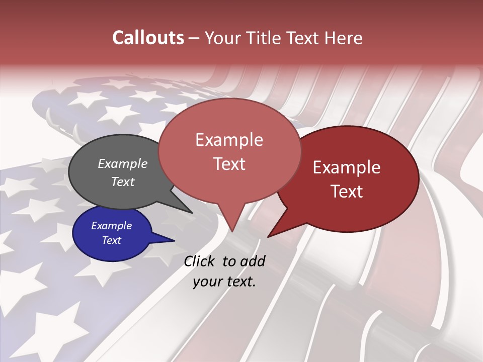 America White American PowerPoint Template