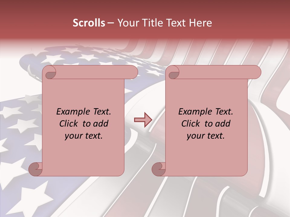 America White American PowerPoint Template