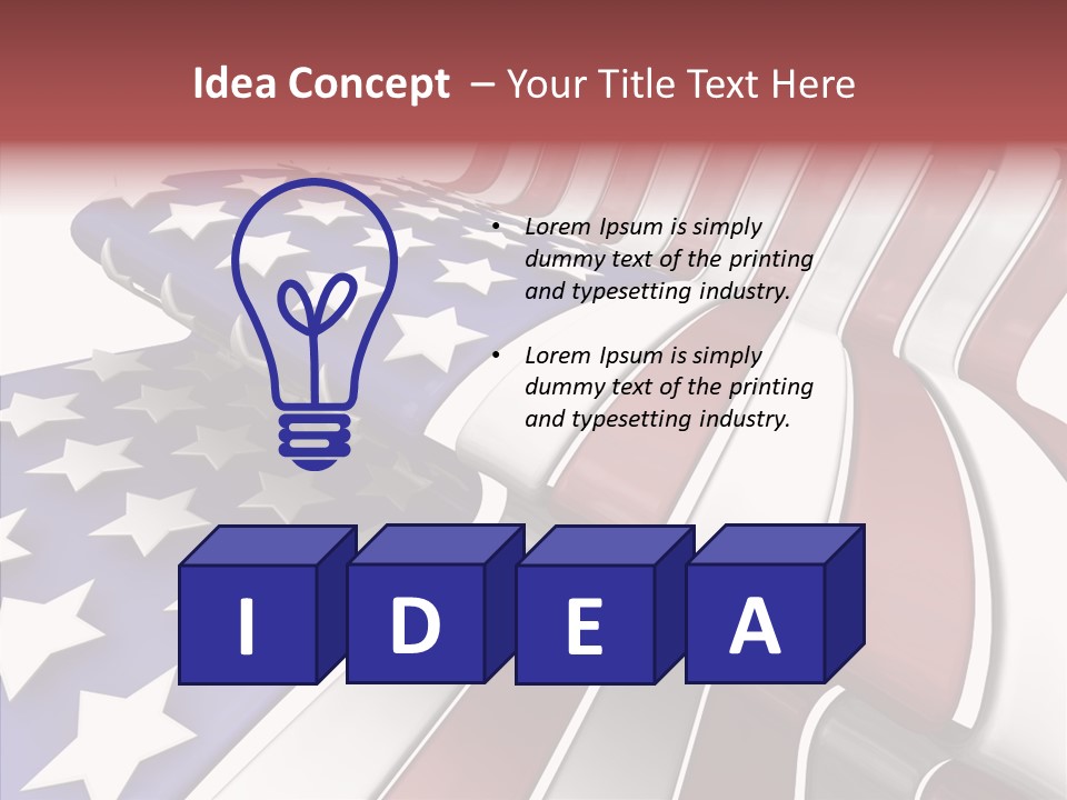 America White American PowerPoint Template