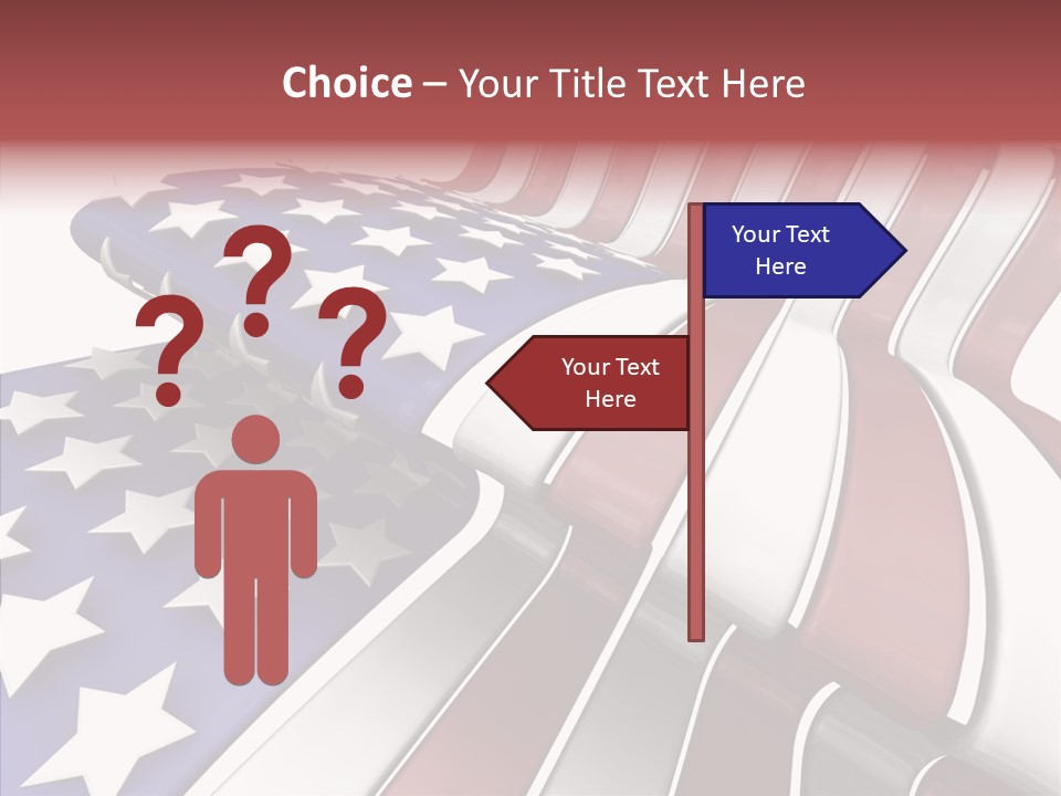 America White American PowerPoint Template