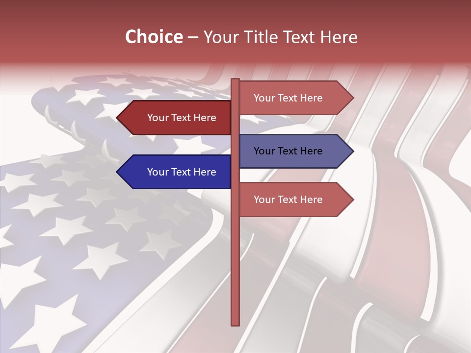 America White American PowerPoint Template